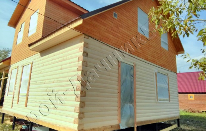 3 Брусовой дом К-31, 10×7.5, 132 м², Рязанская область, Рязанский район,  Деревня Ивкино (4)